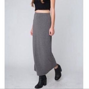 Brandy Melville gray maxi skirt